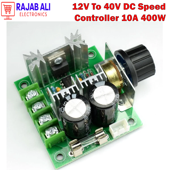 Vari Speed Regulator 10A 12V-40V 400W DC Motor Speed Controller 12V 24V PWM Variable Speed ...