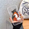 fox animal cute Phone Case Transparent soft For iphone 11 13 12 14 x xs xr pro max mini plus. 