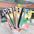 JIUMOO Case For Infinix Note 11 Pro Case Cartoon Colorful Maple Leaves Thin Shockproof Square Edge Silicone TPU Casing Full Lens Cover Camera Protect Cases Soft Case. 
