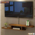 2-Tier Wall-Mounted Media Console,TV CONSOL ROUND BLACK,ROUNDED FLOATING TV SHELF ENTERTAINMENT CENTER WALL MEDIA CONSOL,,LED Console,wall shelf , tv consol , decore, furniture,Space-Saving Media Console ,Contemporary TV Console,GLOWOODECOR,Sleek Wall-Mo. 