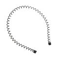 Black Metal Sports Hairband Headband Wave Alice Style Hair band Unisex Men Women. 