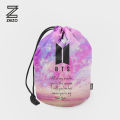 BTS Makeup Bag for Girls, large capacity makeup bag Waterproof - Women travel Cosmatic Makeup Accessories with hanging option- Multi function Makeup Pouch By Zezo.. 