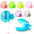 DESCENTE Toothbrush Cover 4 Pcs Toothbrush Caps with Ventilation Holes Non-toxic Protector for Manual Electric Toothbrushes Compact Clip-on Head Cover Buyers' Choice Bpa-free Toothbrush Cap. 