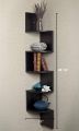 HomeWares Corner Shelf 5 Tier Wall Mounted Corner Shelves Corner Bookshelf Zig Zag Style. 