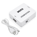 1080P -Compatible to VGA Adapter Converter for PC Laptop TV Box Computer Display Projector Black. 