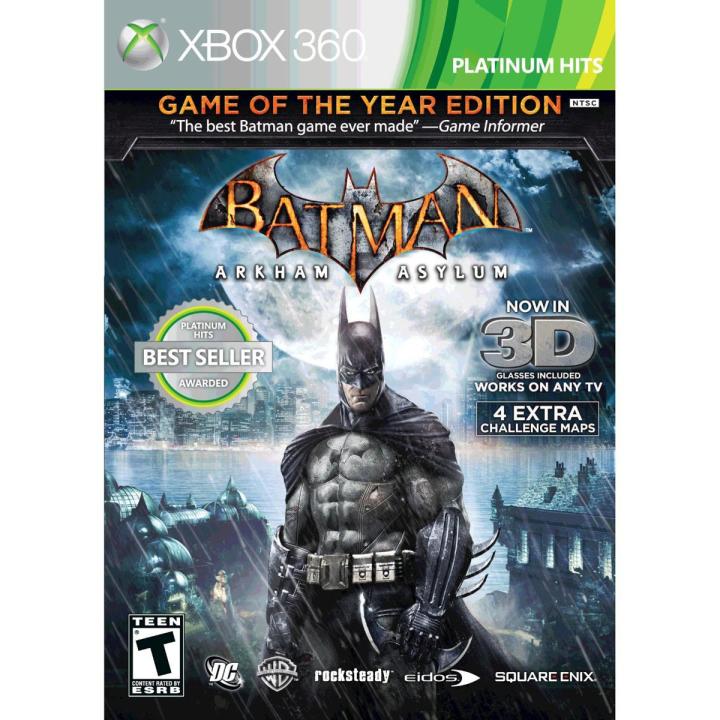 Batman Arkham Asylum Game of the Year Edition video game- Xbox 360 - JTAG Modified System