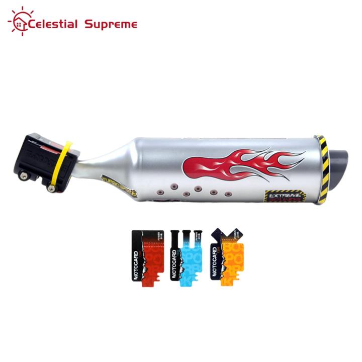 ycle Exhaust Pipe with 6 Sound Effects Motorcycle Turbo Sound Exhaust System with 6 Sound Effects for Mtb Road Mountain Bike Bike Accessories for Enhanced Riding Experience Bike Exhaust Sound Maker