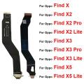 USB Charging Port Dock Flex Cable For Oppo Find X X2 X3 X5 Pro X2Lite X3Lite USB Charger Connector Board Flex Ribbon Parts. 