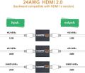 HDMI Boóster 2.0, Flashmen 4K2K 1080P 3D HDMI Amplifier Répeater HDMI Powered Signal Amplifier Boóster 18Gbps Bándwidth HDCP 2.2 Up to 60m/200ft Transmission Distance. 