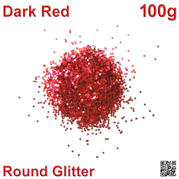 Shiny Red Round Glitter for Artwork Decorations Crafting School Projects Slime Making Painting Nail Art Eye Makeup Resin Molds Making 100g DesireOutlet