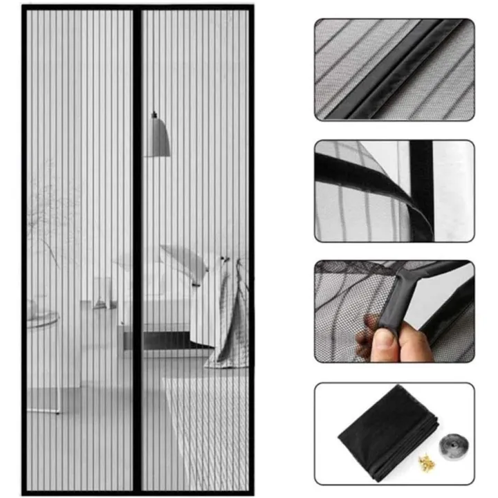 AFFAN'S%20Hub%20-%20Anti%20Mosquito%20Net%20-%20Size%20100x210cm%20-%20Magnetic%20Mesh%20Curtain%20-%20Screen%20Door%20Curtain%20Net%20-%20Hands%20Free%20Anti%20Mosquito%20Curtain%20-%20Automatic%20Closing%20Door%20Mesh%20-%20Anti%20Insect%20Bug%20Fly%20Partition%20Striped%20Door%20Curtain%20only%20for%20wooden%20door%20-%20Size%20100x210cm%20-%20Image%203