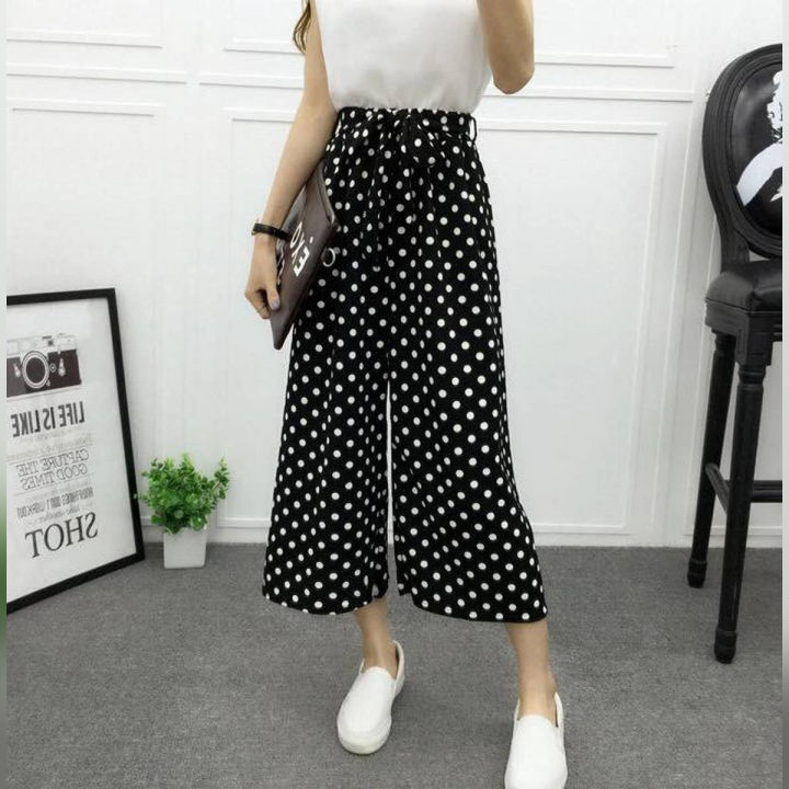 printed belt trouser