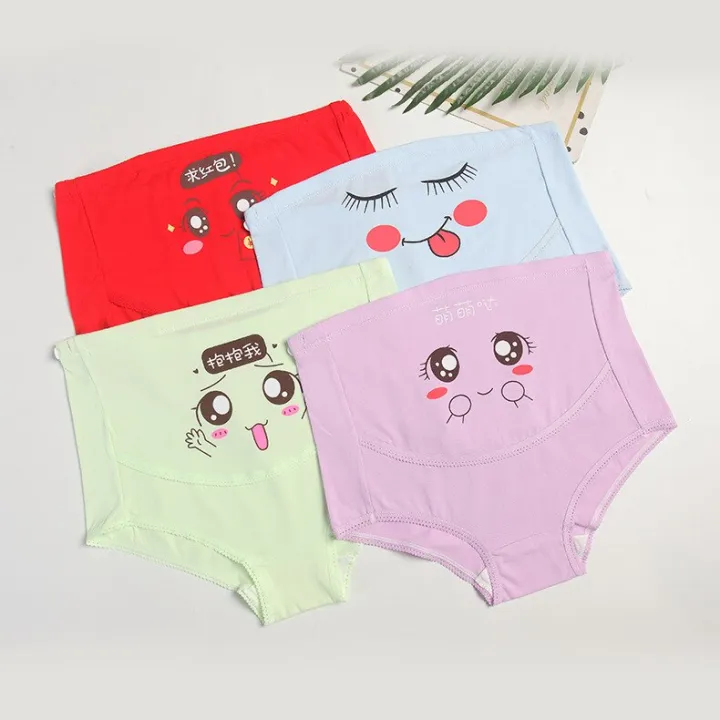 %E3%80%90Happier%E3%80%91%20Comfortable%20Women's%20Underwear%20Large%20Size%20Breathable%20High%20Waist%20Belly%20Support%20Adjustable%20Cute%20Cartoon%20Pants%20Seamless%20Belly%20Support%20-%20Image%203
