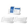 Premium Acrylic Card Holders – Clear Display Stand for Business Cards, ID Cards, Table Signs & Menu – Durable & Transparent Organizer for Office, Shop, Events & Reception Desk – Vertical/Horizontal Design. 