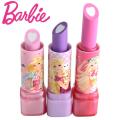 Cute Barbiee Kids Lipstick Style Erasers Pack Of 3 For Kids Stationaries and Craft - M10730. 