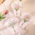 5PCS Handwriting Floral Greeting Cards Blessing Folding Flower Thank You Cards Flower Blossom Happy Birthday Cards Birthday. 