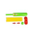 PREMIUM SPORTS Kids Cricket Set - 1 x Plastic Bat 1 x Cricket  Balls 1 x Wicket 3 Pcs Set of Cricket Bat Cricket Ball with Wicket Set For Kids -Note random color will be deliver. 