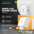 Oppo 67W Super Vcooc Charger with USB A Type-C Cable  |67w Super Vooc charging Adapter with Type-C Cable |67W Super Vooc,Super Dart, Warp Charge Charging Adapter For OPPO R17 R11 Reno 9 8 7 SE Ace 2 Find N2 X5 X3 X2 Pro K10 & other Oppo, Realme, OnePlus. 