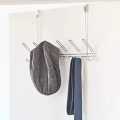 Multi Functional Iron Over The Door Hanger With 12 Hooks In Black, Drill Free Space Saver Organizer Hanger For Clothes, Home And Wardrobe Accessories Organizer. 