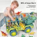1pc Large Size Dinosaur Truck Toy For Boys, With Dinosaur Animal Model & Truck Game. 