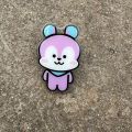 Kpop Idol BTS BT21 jhope design inside Mang acrylic phone holder griptok phone grip telescopic support. 