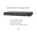 Cisco Small Business SG350-52 - switch - 52 ports - managed - rack-mountable  /  SG350-52. 