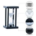 30 Minutes Hourglass Sand Timer Large Black Wooden Vintage Hourglass Timer Set White Sand Sandglass Timer Classroom. 