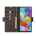 (ready now) For Samsung Galaxy A71 / M70s LC.IMEEKE Magnetic Buckle PU + TPU Horizontal Flip Leather Case with Holder & Card Slots & Wallet. 