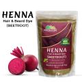 Henna Hair and Beard Dye (Beetroot) – Relieves Itchy Scalp , Prevents Hair Loss & Nourishes Hair Follicles. 