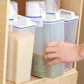 LALA Portable Plastic Kitchen Container Grain Storage Case Bean Rice Storage Box. 