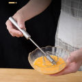 New Hand Pressure Semi-automatic Stainless Steel Egg Beater Self Turning Cream Utensils Whisk Manual Mixer Kitchen Cooking Tools. 