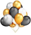Pack Of 100 Decoration Latex Theme Balloons. 