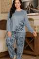 Full Sleeves Night Wear for Best experiences at bed time & Casual Wear NN Wear Floral Women’s and Girls – Stylish Floral Printed 2-Piece Sleepwear Set. 