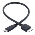 Hard Drive Cable,USB 3.1 Type-C Male to USB 3.0 Micro-B Male Data Cable for Tablet Phone. 