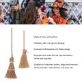 Mini Witch Broom, Widely Applicable Halloween Straw Craft for Role Plays. 