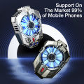 X20 Universal Mobile Cooling Fan Game Plugin Silent Radiator Phone Cooler System RGB Lights Dual Gears Two Speed Modes | Adjustable Portable Heat Sink Gamepad Trigger Holder Semiconductor USB Phone Radiator | For Gaming PUBG FREEFIRE. 