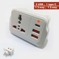 New Fashion imported Extension Foldable Socket 180 Degree Rotations Eu Power Plug Adapter For Home. 