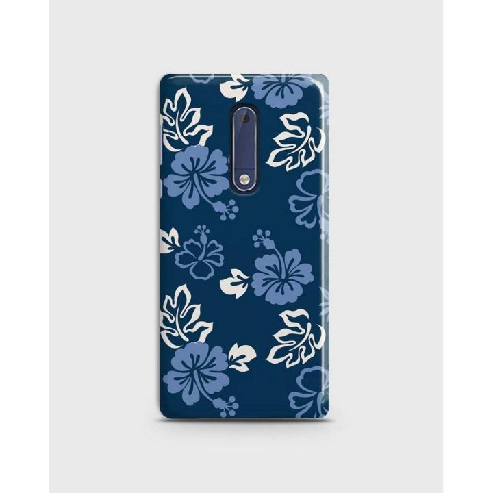 Nokia 5 3D Hard Cover Case Blueberry Flowers - 1Cover690