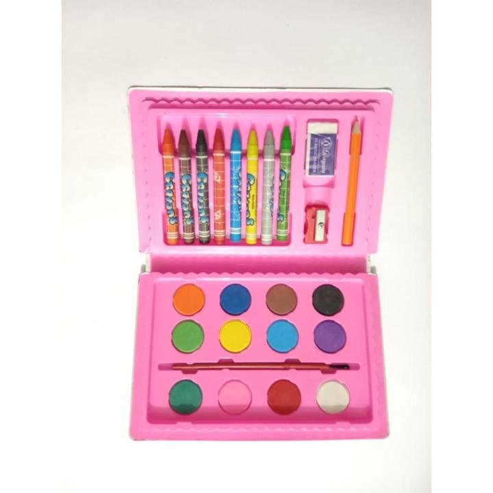24 pcs Multi Coloring Art Case set Color Kit ,Sketch Paint Color/ Set With Button Box Best Quality for kids.