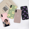 iPhone X XR XS Max Case Fashion Cartoon Girl Daisy Flower Cute Black Soft Phone Back Cover For iPhoneX Xr Xs Funda Capa. 