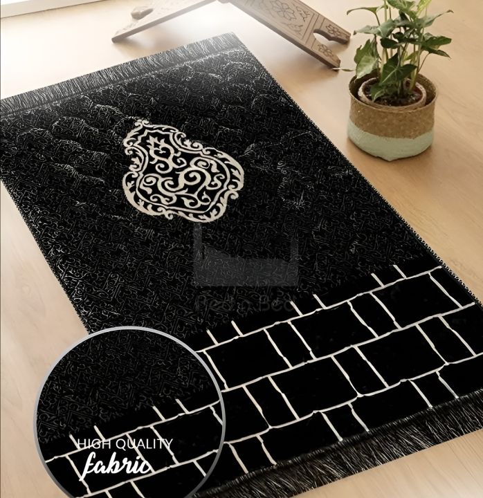 Velvet Quilted Premium Prayer Mat | Modern Orthopedic Foam Jai Namaz