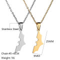 Amazon Hot Selling Creative Versatile Fine Polished Batman Necklace Stainless Steel Animal Pendant for Women. 
