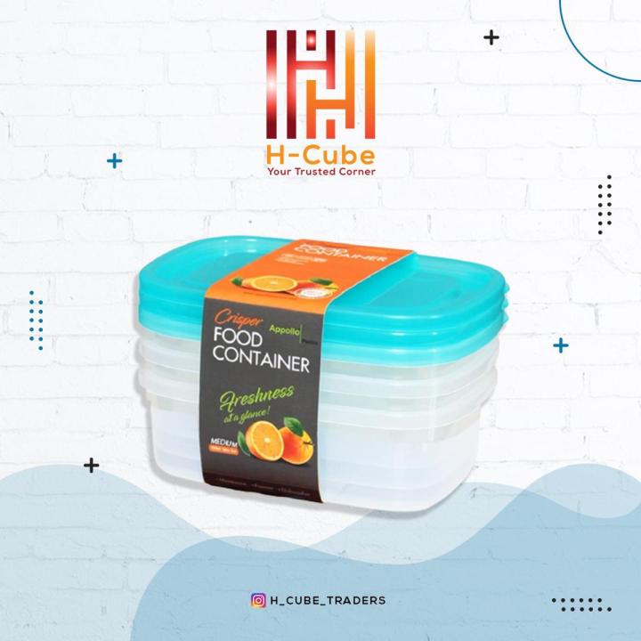 Fresh Food Keeper Food Storage Box Food Storage Bowl Food Container Crisper Food Container 3pcs Set (1000ml each)