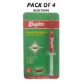 PACK OF 4 - KINGTOX Roach Killing Gel King Gel Injection 10 GRAMS Cockroach Killer Gel Pest Control Non Toxic - 10gm. 