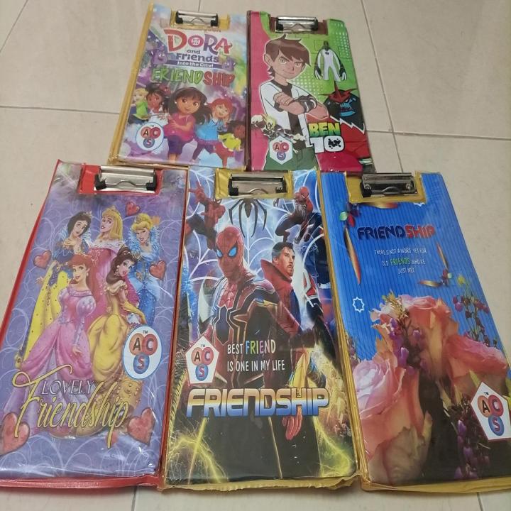 Clip Board Foldable for Exam and Other Purpose - Random Color & Deign Art # SS-Fold W/C CB - 0005