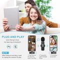 K8 Microphone for Youtubers | Mobile Lavalier Streaming Interview for Collar mic Mini Micro Portable Clip. 