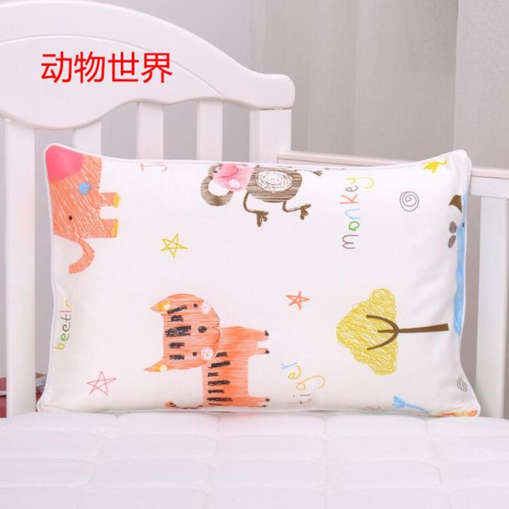 Children's Pillow Cover 30x50 Pure Cotton Cartoon Baby 35x55 Baby Latex Pillow Case 29x45 Cotton Small Pillowcase