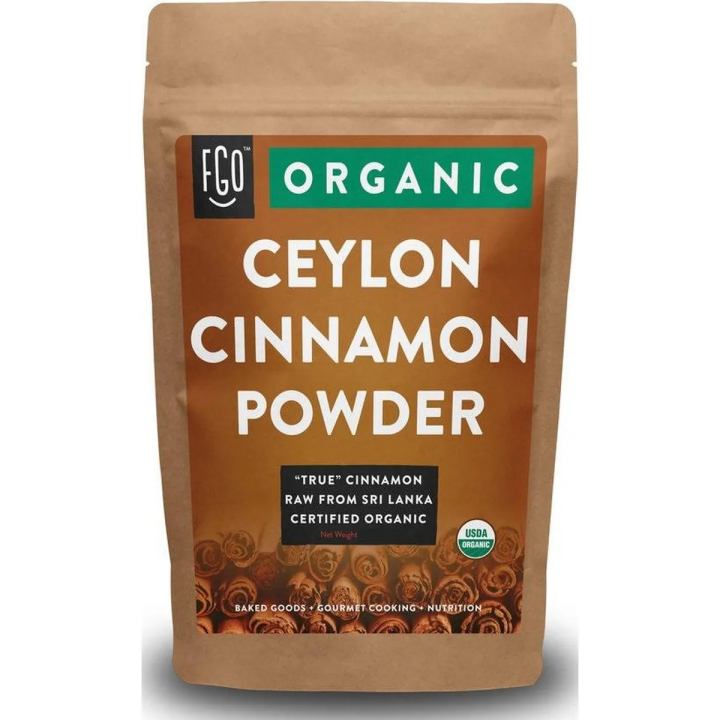 Organic Ceylon Cinnamon Powder - Perfect for Baking, Cooking & Smoothies - 100% Raw from Sri Lanka -(227 g) Resealable Bag - by FGO  by FGO
