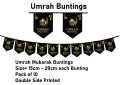 Umrah Mubarak Set Banner Buntings decorative wall hanging reusable. 