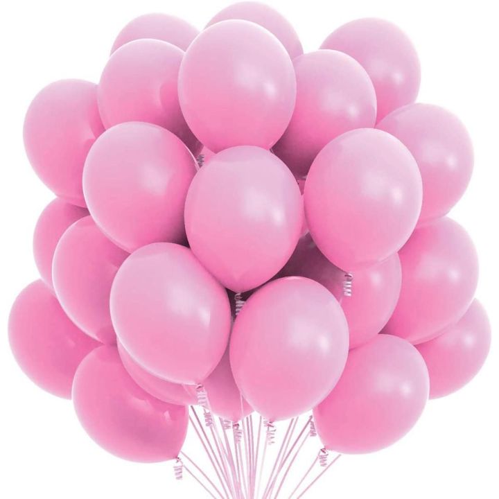 Pink Balloons - Pink Color Latex Balloon (10, 25, 50, 100) Pieces